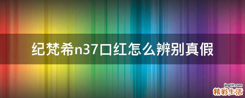 纪梵希n37口红怎么辨别真假