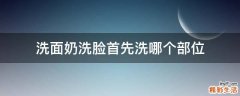 洗面奶洗脸首先洗哪个部位