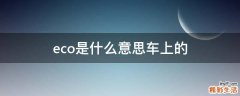 eco是什么意思车上的
