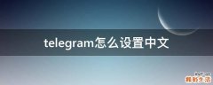 telegram怎么设置中文