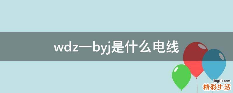 wdz一byj是什么电线