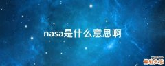 nasa是什么意思啊
