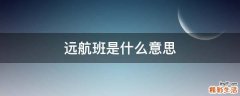 远航班是什么意思