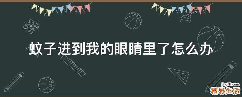 蚊子进到我的眼睛里了怎么办