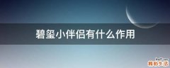 碧玺小伴侣有什么作用