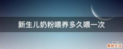 新生儿奶粉喂养多久喂一次