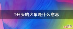 T开头的火车是什么意思