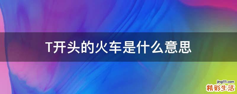 T开头的火车是什么意思