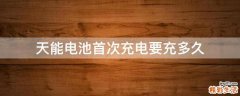 天能电池首次充电要充多久