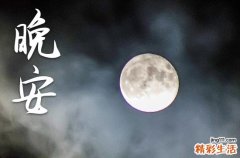 高情商一句最佳的晚安句子