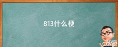 813什么梗