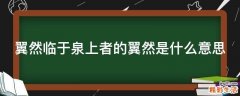 翼然临于泉上者的翼然是什么意思