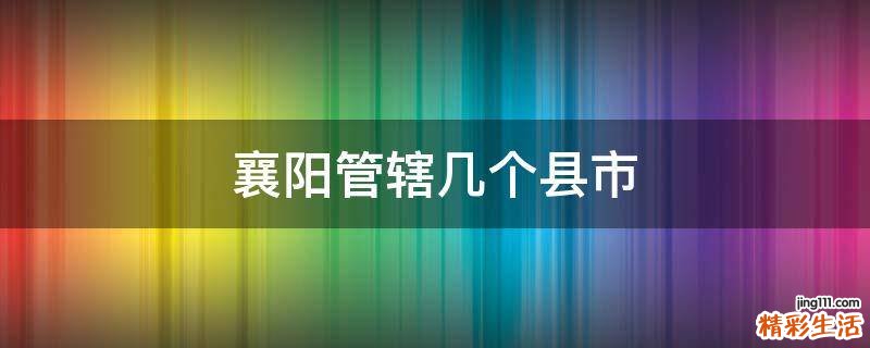 襄阳管辖几个县市