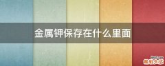 金属钾保存在什么里面