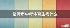 临沂市中考体育生考什么