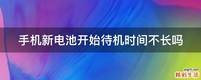 手机新电池开始待机时间不长吗