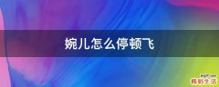 婉儿怎么停顿飞
