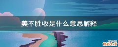 美不胜收是什么意思解释