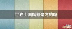 世界上国旗都是方的吗