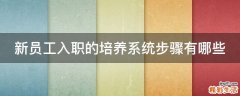 新员工入职的培养系统步骤有哪些