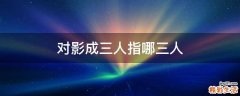 对影成三人指哪三人