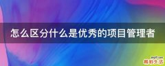 怎么区分什么是优秀的项目管理者