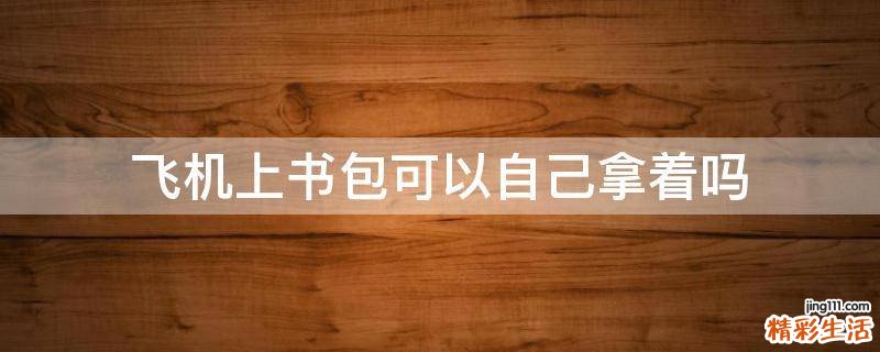 飞机上书包可以自己拿着吗