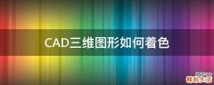 CAD三维图形如何着色