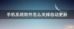 手机系统软件怎么关掉自动更新