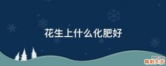 花生上什么化肥好