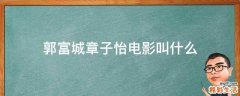 郭富城章子怡电影叫什么
