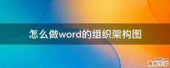 怎么做word的组织架构图