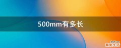 500mm有多长