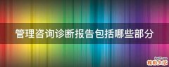 管理咨询诊断报告包括哪些部分