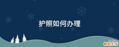 护照如何办理
