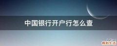 中国银行开户行怎么查