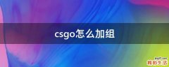 csgo怎么加组