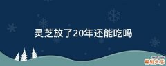 灵芝放了20年还能吃吗