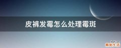 皮裤发霉怎么处理霉斑