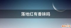 落地红有香味吗