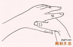 手掌上有个止呕穴