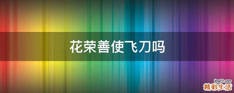 花荣善使飞刀吗