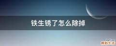 铁生锈了怎么除掉