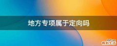 地方专项属于定向吗