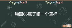 胸围86属于哪一个罩杯