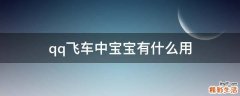qq飞车中宝宝有什么用