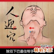 除双下巴最佳帮手：人迎穴