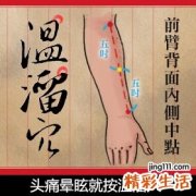 头痛晕眩就按温溜穴