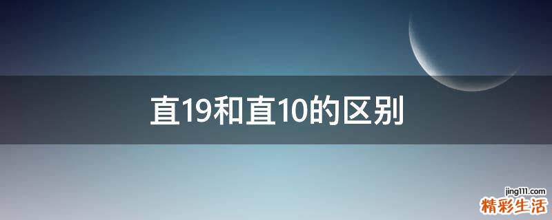 直19和直10的区别
