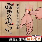 舒缓心痛的灵道穴